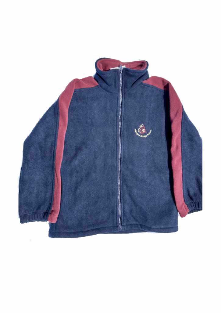 Mangere Bridge School Fleece Navy/Maroon Kids